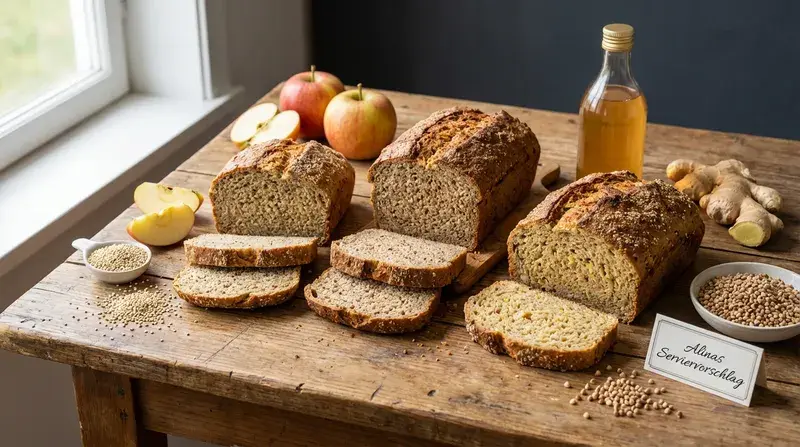 Quinoa-Glück Saftige Apfel-Ingwer-Laibe