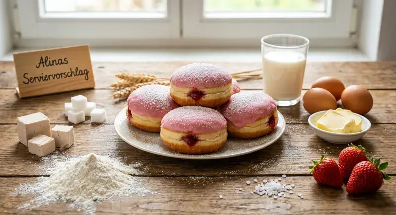 Rosa Traum-Berliner-Kuchen