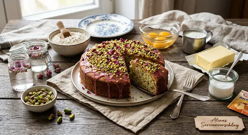 Rosen-Pistazien-Kuchen Ein Hauch Orient