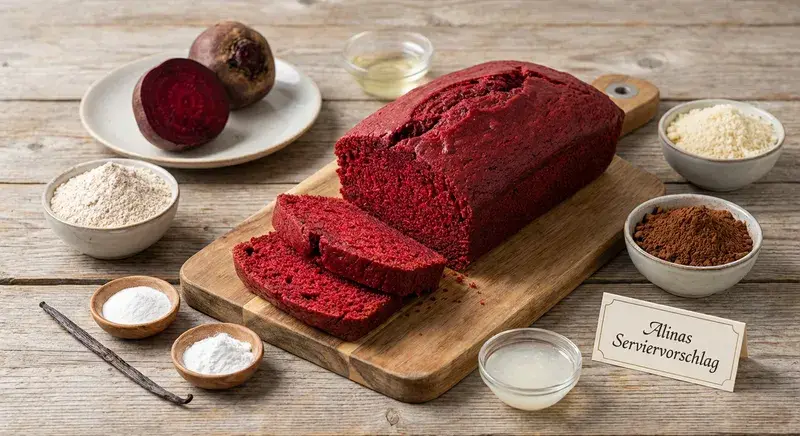 Rubinroter Fitness-Traum Rote Bete Power-Cake