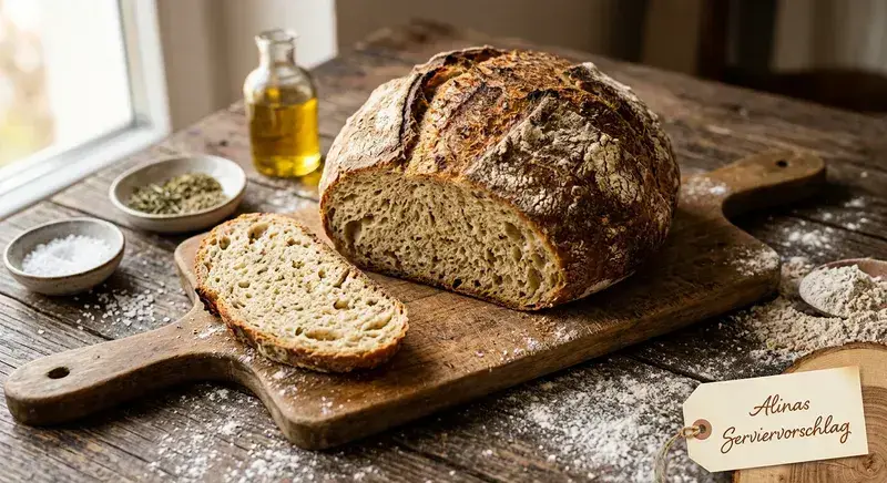 Rustikales Brot mit Suchtfaktor