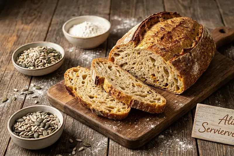Rustikales Kürbis-Brot