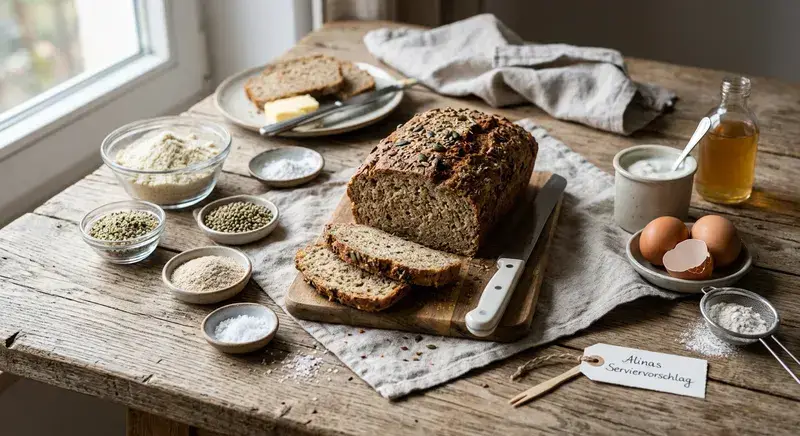 Rustikales Mandel-Brot nach Hausfrauen-Art