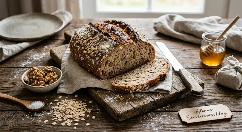 Rustikales Nuss-Brot zum Niederknien
