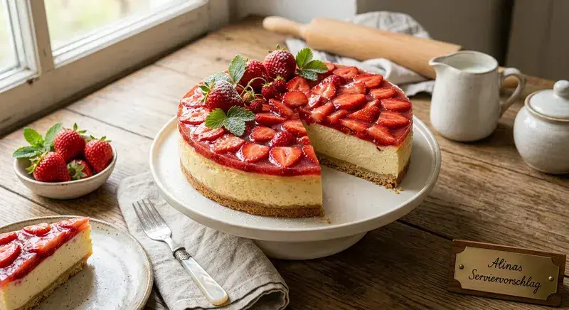 Saftige Erdbeer-Torte fürs Kaffeekränzchen