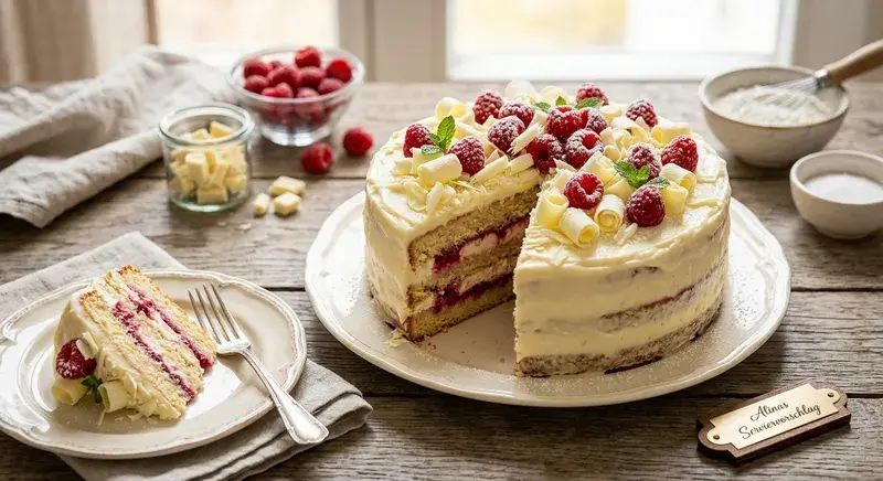 Saftige Himbeer-Torte