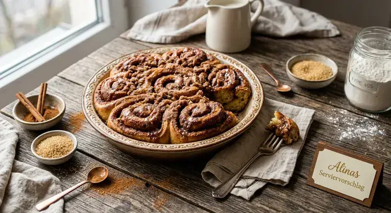 Saftige Zimtschnecken frisch gebacken