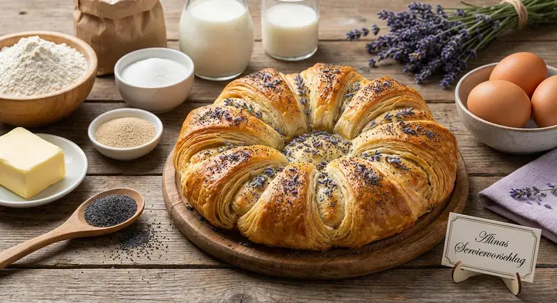 Saftiger Croissant nach Hausfrauen-Art