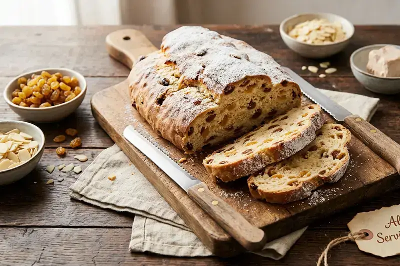 Saftiger Quark-Stollen