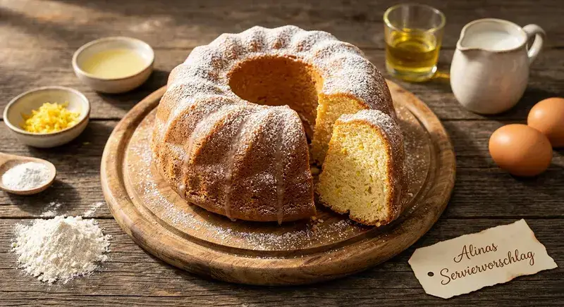 Saftiger Zitronen-Rührkuchen