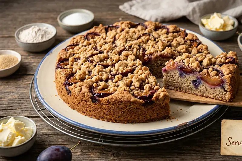 Saftiger Zwetschgen-Streuselkuchen