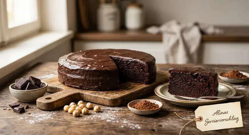 Saftigster Schokoladen Kuchen der Welt Ganache /