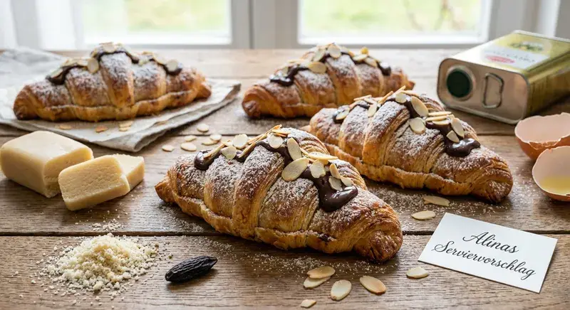 Samtige Marzipan-Mandel-Hörnchen mit Tonkabohne