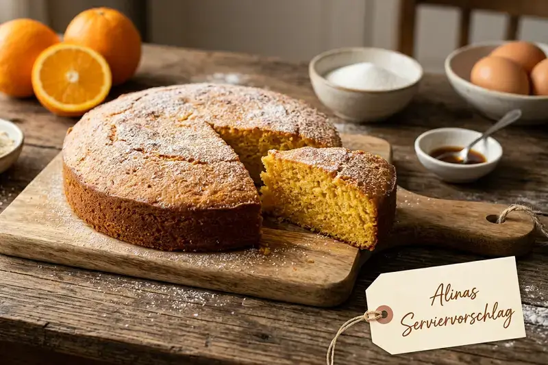 Schneller Sizilianischer Orangenkuchen saftiger Orangen Mandelkuchen