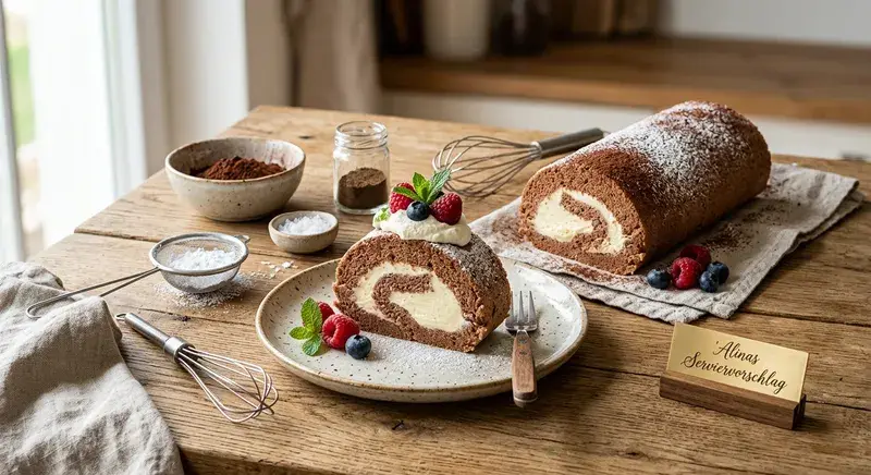 Schoko Himmelstraum Rolle Luftiger Biskuit, Cremiger Genuss