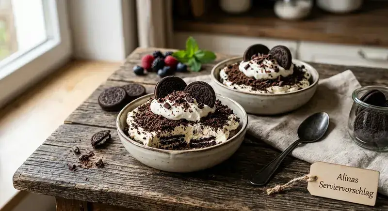 Schoko Keks Traum ohne Backen Das Blitz Dessert für Genießer