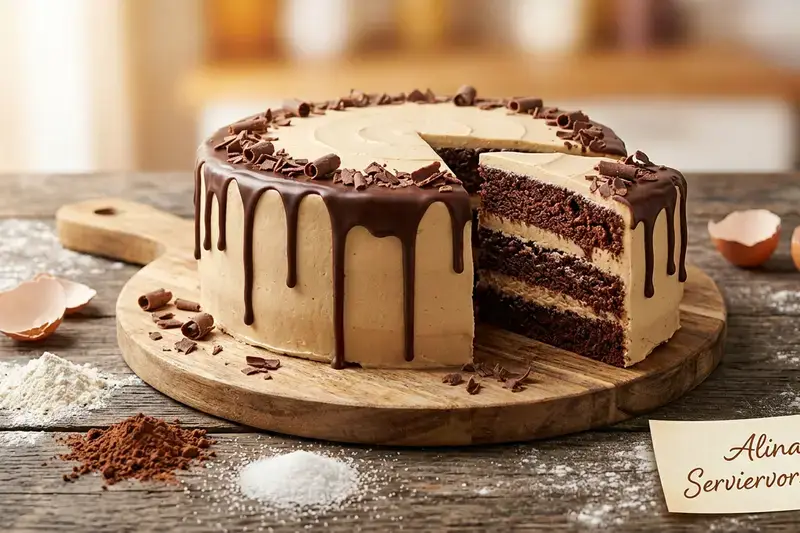 Schokoladen Drip Cake Buttercreme