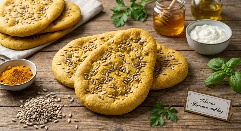 Sonnenblumen Naan Goldene Fitness Pads