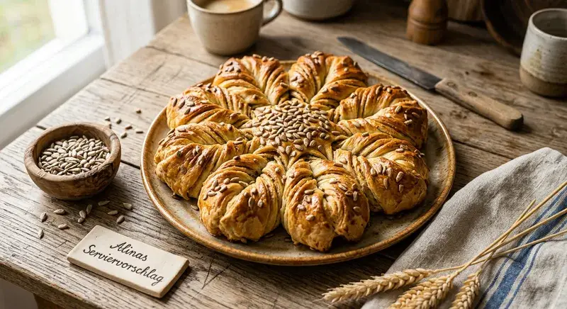 Sonnenblumen Pita Blütenkuchen