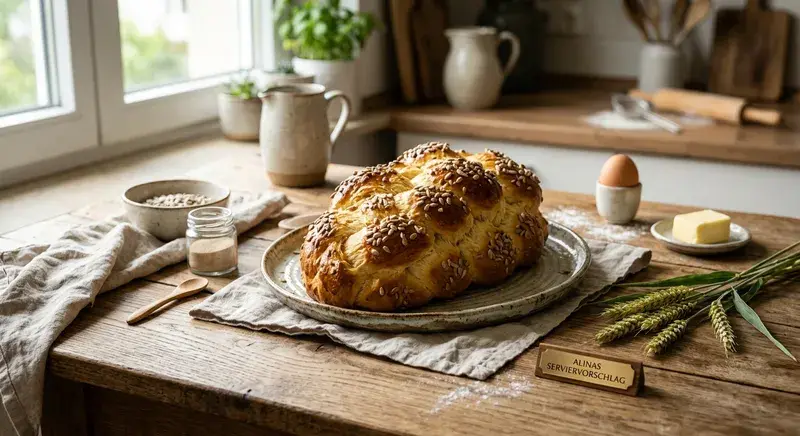 Sonnenblumen Wölkchen Challah Kuchen