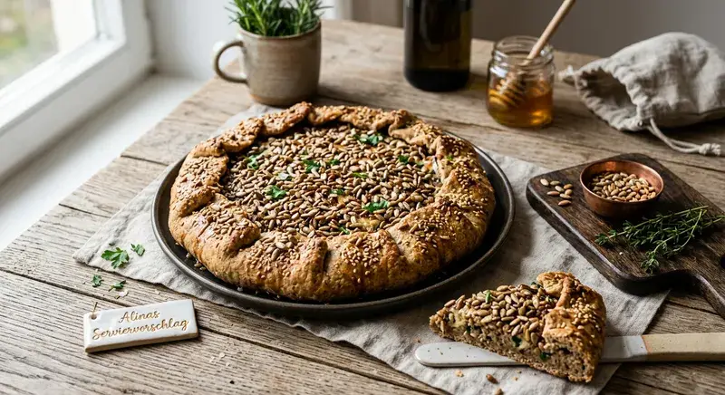Sonnenblumenkern-Dinkel-Galette