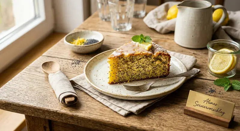 Sonnengeküsster Zitronen Mohn Dream Scone Kuchen