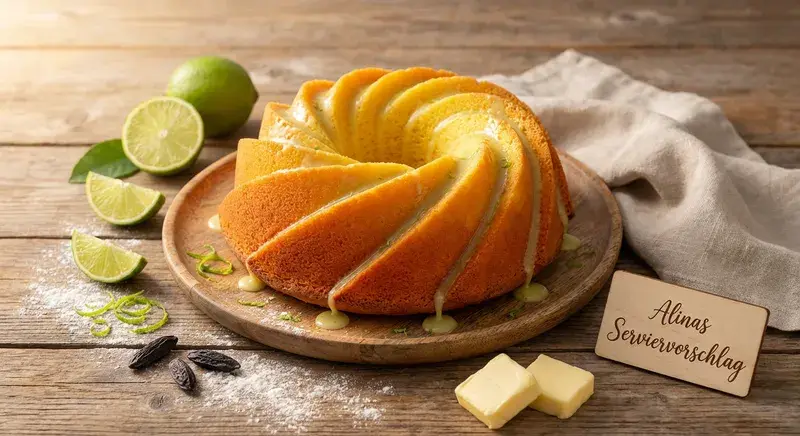 Sonnenuntergangs Bundt Cake Limetten Tonka