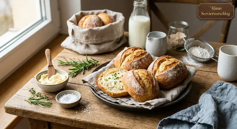 Würzige Brötchen in Bestform
