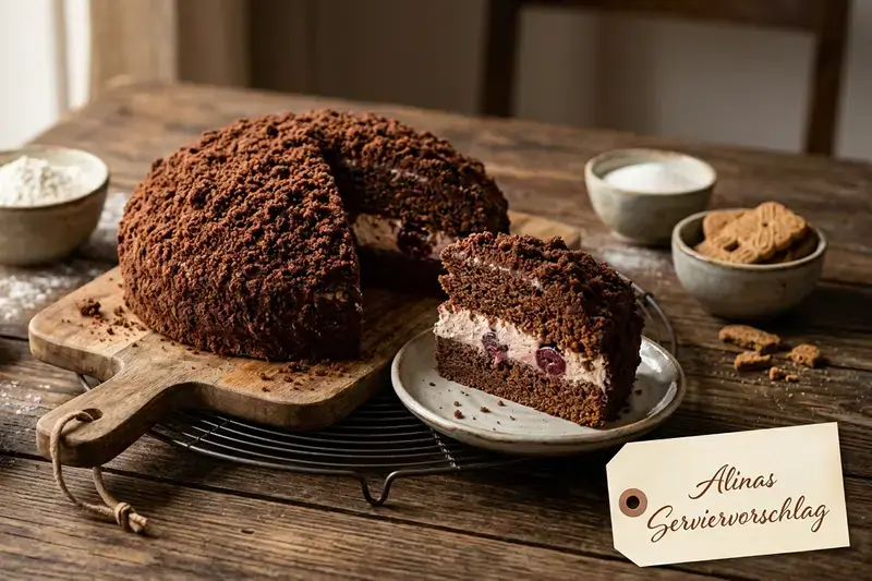 Spekulatius Kirsch Maulwurfkuchen