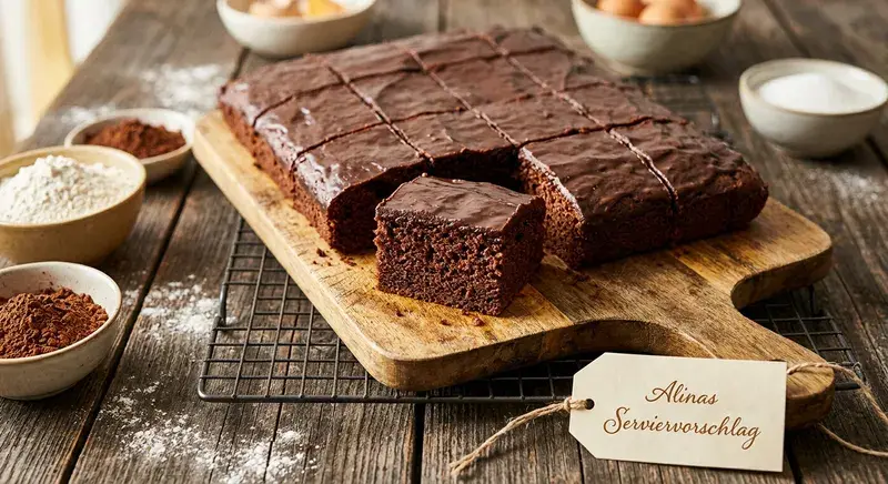 Super Saftiger Schoko Blech Kuchen Geburtstagskuchen