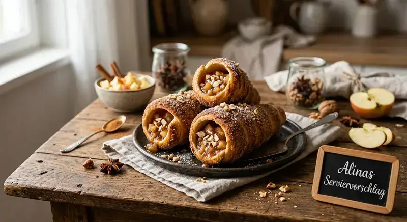 Trdelník Stangen Apfel Zimt Füllung