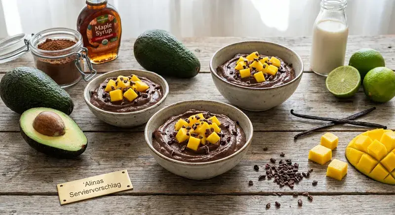 Tropischer Avocado-Schoko Traum