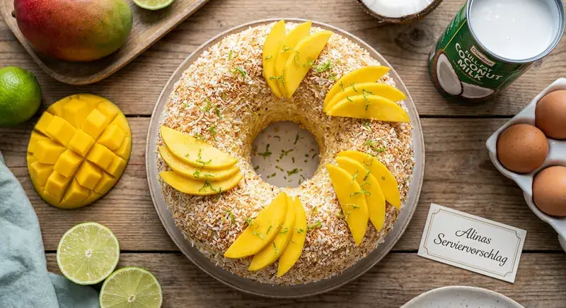 Tropischer 'Frankfurter Kranz' Mango & Limette