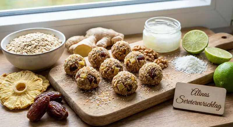 Tropischer Ingwer Power-Bites