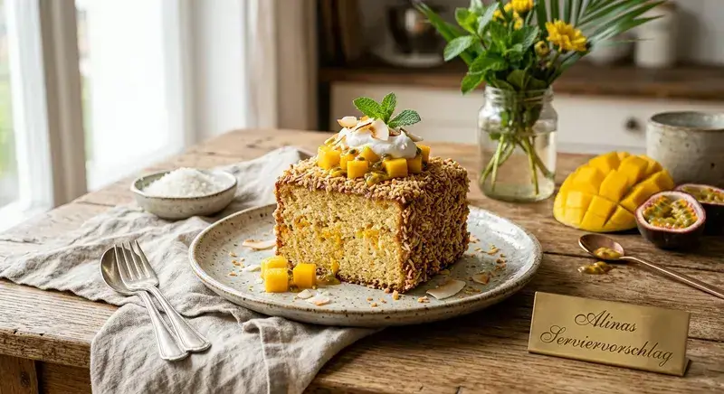 Tropischer Lamington Traum Kokos Crunch