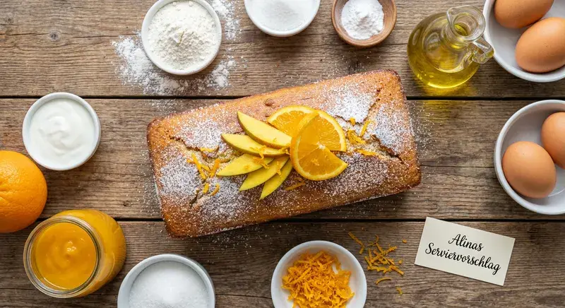 Tropischer Mango Orangen Joghurt Traum