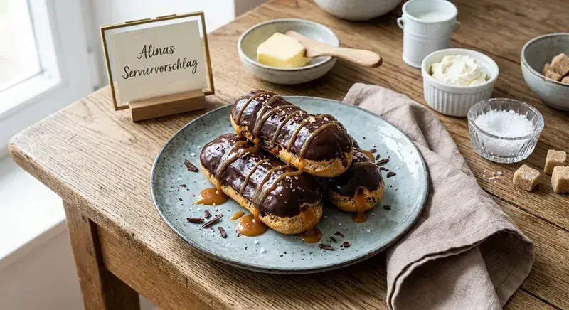 Verführerische Schokoladen Katastrophe Dunkle Éclairs