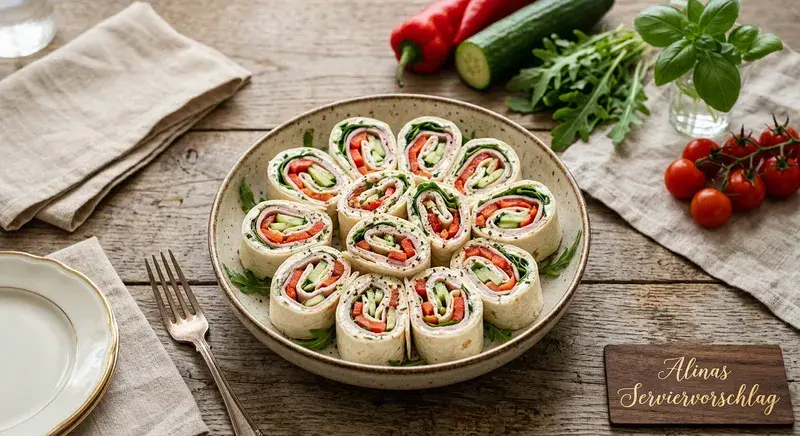 Bunte Wrap Pinwheels