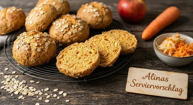 Würzige Apfel-Brötchen