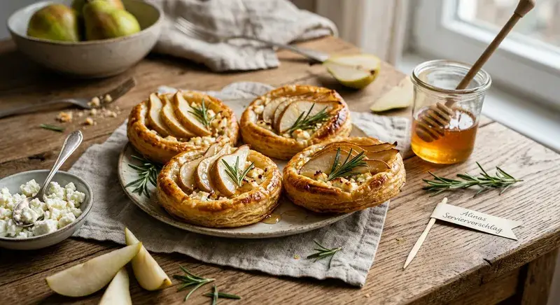 Würzige Birnen-Tarte