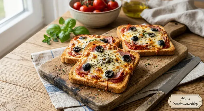 Würzige Pizza frisch gebacken