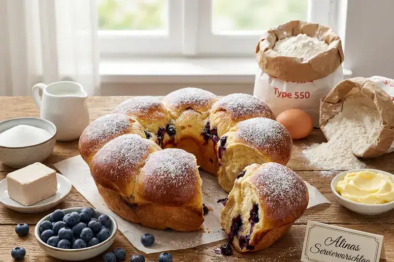Würziges Blaubeer-Brot in Bestform