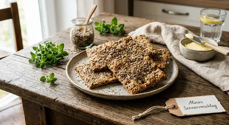 Würziges Brot frisch gebacken