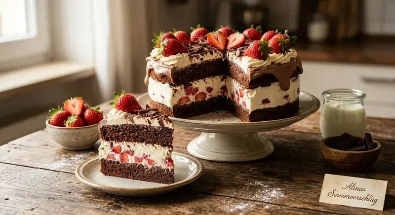Zarte Erdbeer-Torte