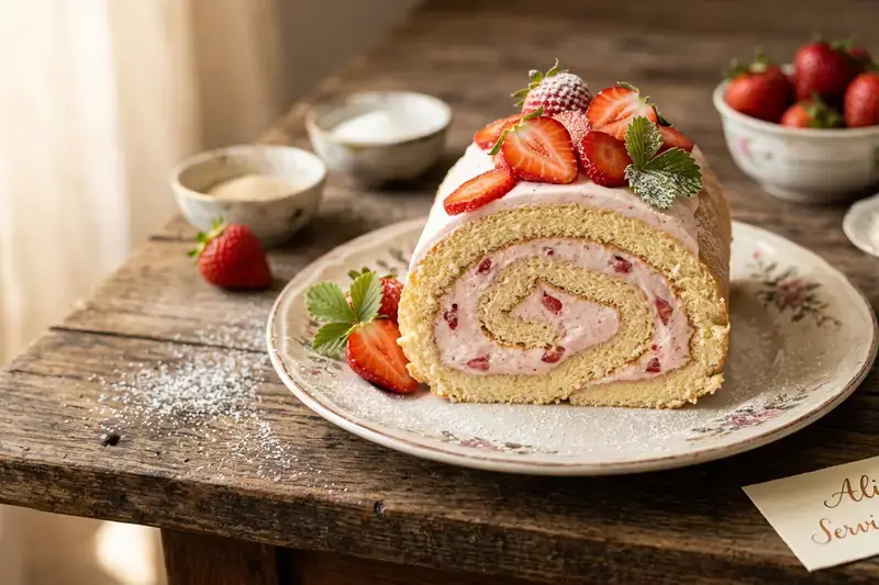 Zarte Erdbeer-Torte fürs Kaffeekränzchen