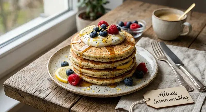 Zarte Zitronen-Pancakes nach Hausfrauen-Art