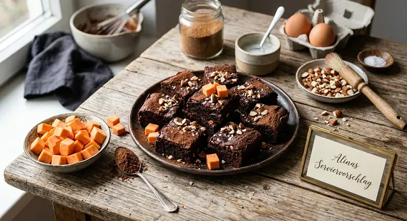 Zarter Brownie nach Hausfrauen-Art