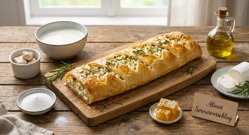Zarter Käse-Strudel in Bestform
