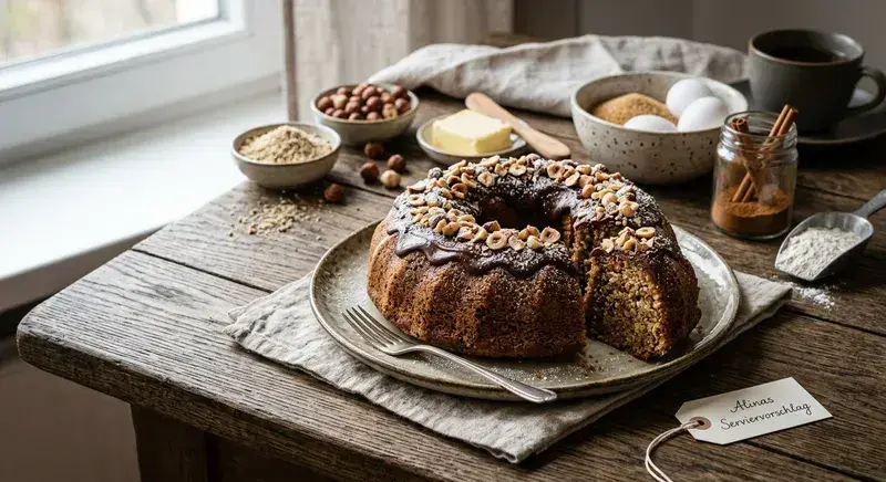 Zarter Nusskuchen zum Niederknien