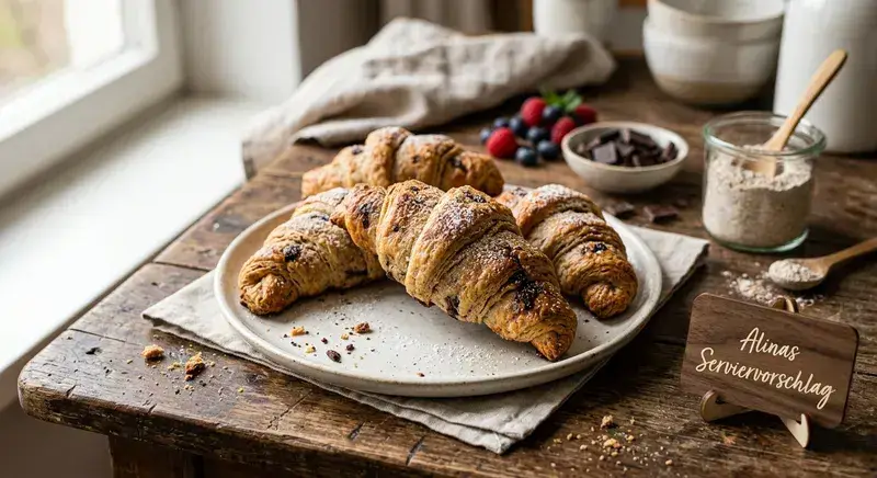 Zarter Quark-Croissant wie von Oma